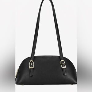 Madison West Mini Dome Shoulder Bag in Black